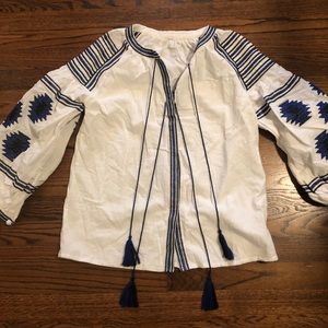 One size Mexican embroidered top